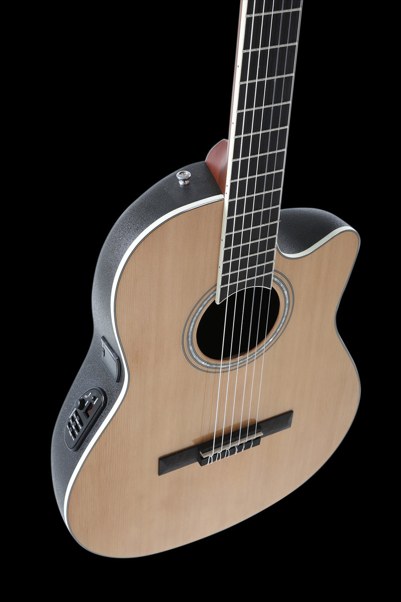 Ovation CS24C-4-G – Guitarra Electroacústica de Cuerdas de Nylon Natural