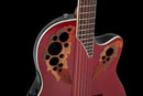 Ovation Guitarra electroacústica Celebrity Elite Super Shallow Cutaway CE48-RR-G Color Ruby Red