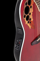 Ovation Guitarra electroacústica Celebrity Elite Super Shallow Cutaway CE48-RR-G Color Ruby Red