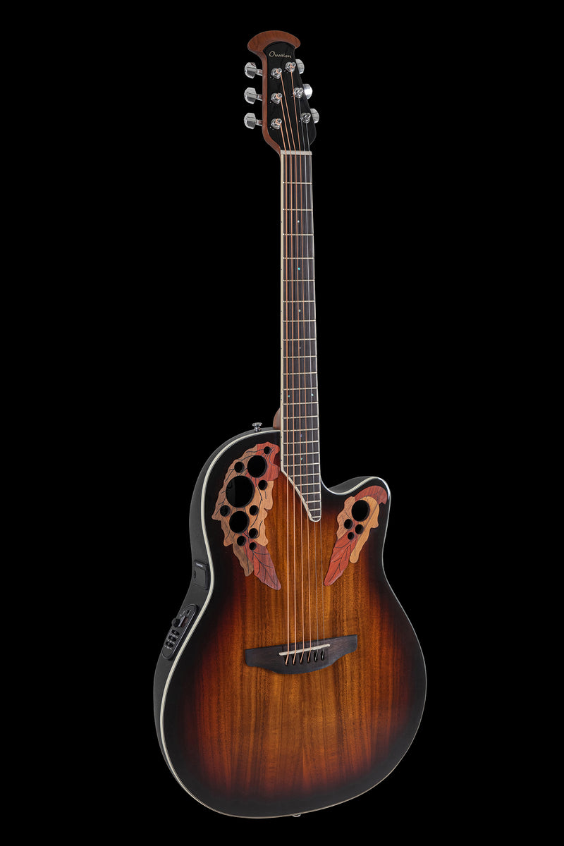 Ovation Guitarra electro-acústica Celebrity Elite Plus Super Shallow CE48P-KOAB-G