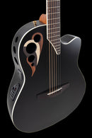 Ovation Celebrity Elite Deluxe CDX40-5-G – Guitarra Electroacústica Black Deep Contour Satin