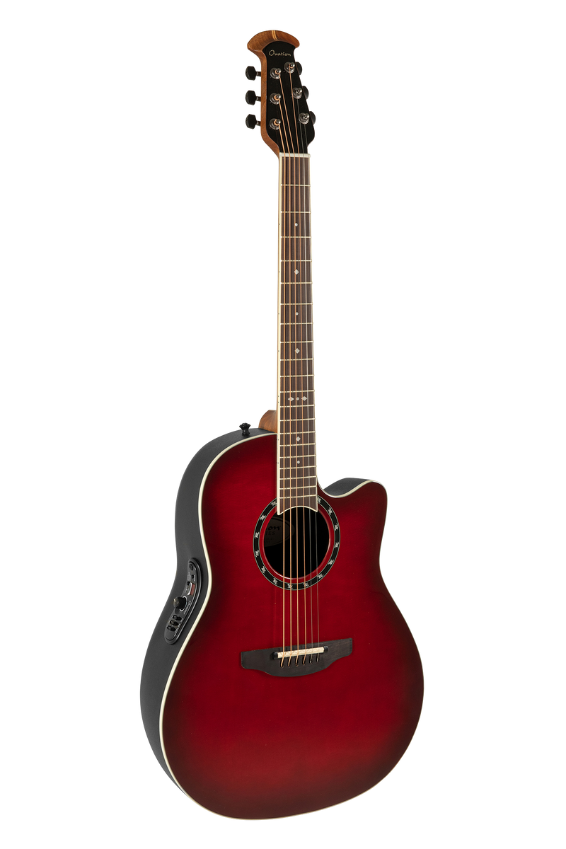 Guitarra Electroacústica Ovation Celebrity Pro de Cuerdas de Acero 2771AX-CCB- G Cherry Burst