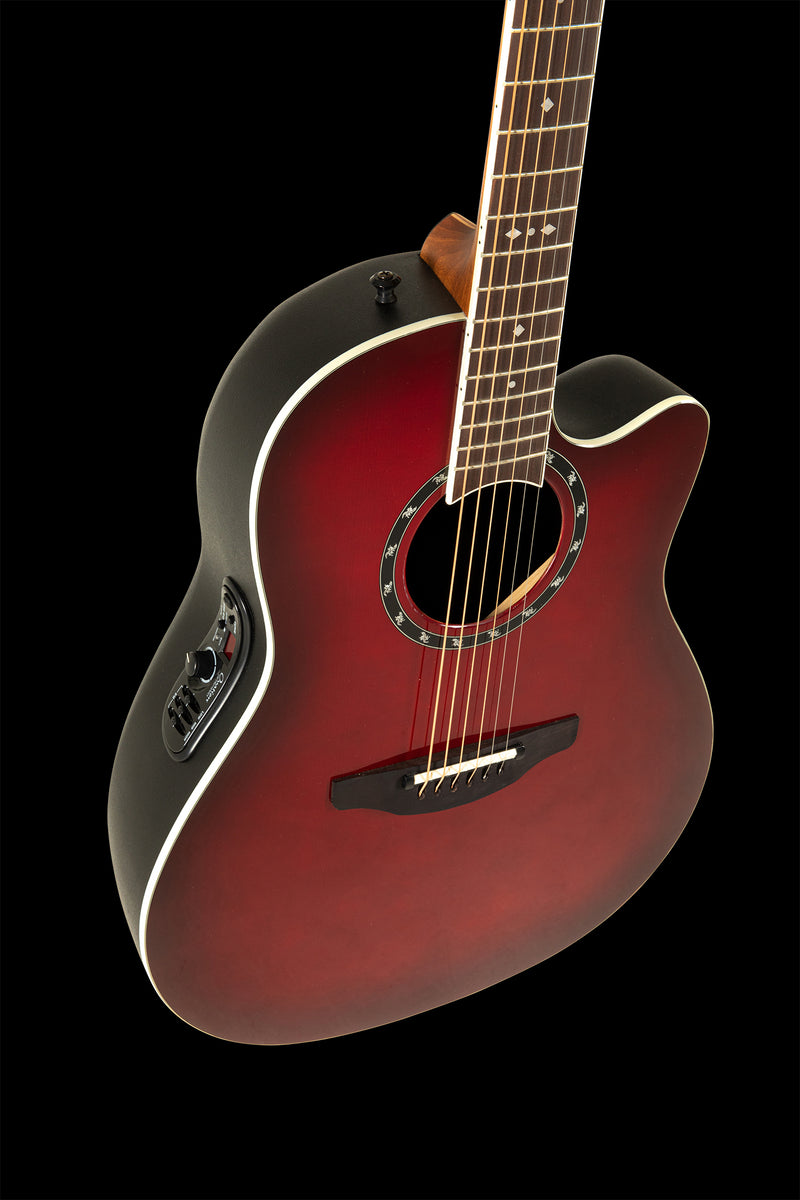 Guitarra Electroacústica Ovation Celebrity Pro de Cuerdas de Acero 2771AX-CCB- G Cherry Burst