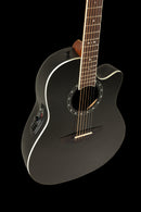 Guitarra Electroacústica Ovation Celebrity Pro 2771AX-5-G Cuerdas de acero, color Black