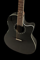 Guitarra Electroacústica Ovation Celebrity Pro 2771AX-5-G Cuerdas de acero, color Black