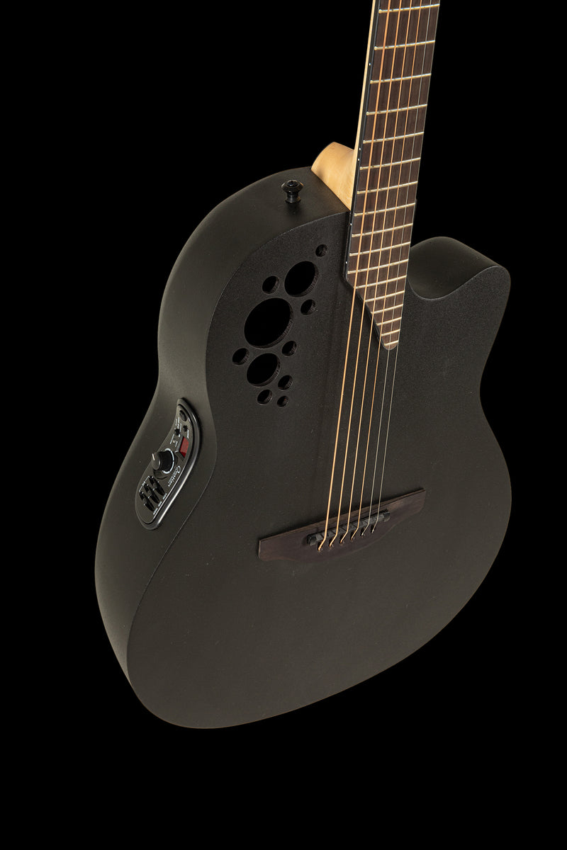 Ovation Elite TX 2078TX-5-G – Guitarra Electroacústica Deep Contour Cutaway Black Textured