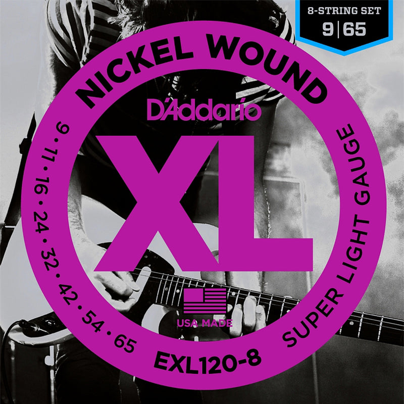 Encordadura D'addario EXL120-8 Guitarra 8 Cuerdas