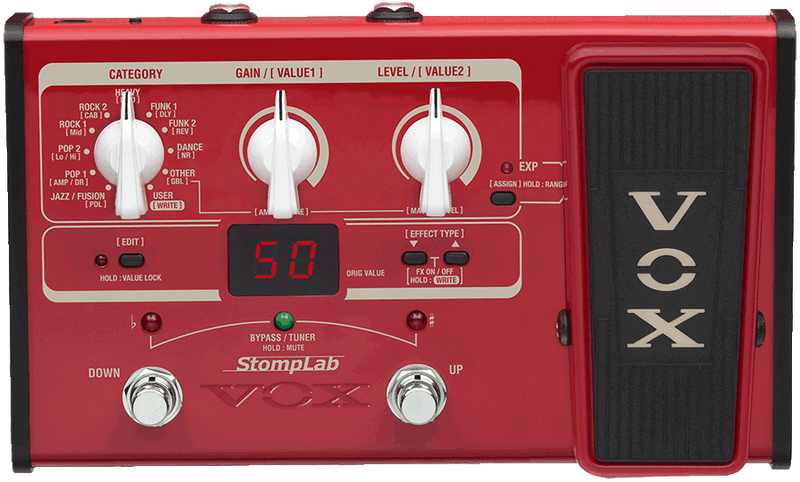 Pedalera Multiefectos Vox STOMPLAB 2B  SL 2G Para Bajo