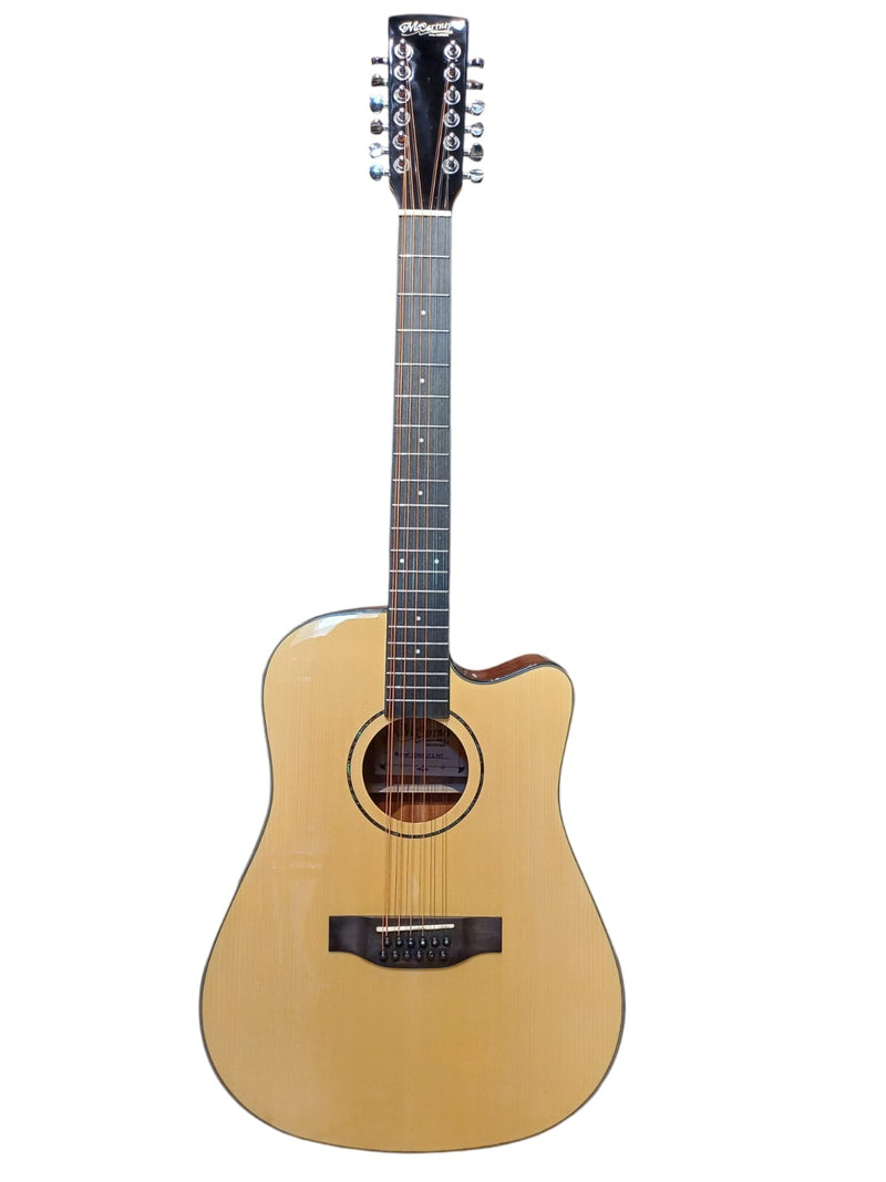 Guitarra Doce Cuerdas/Docerola CON REFUERZO McCartney CD6012-NT Electroacustica