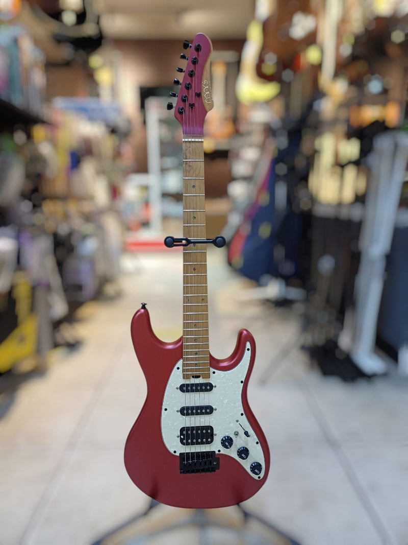 Guitarra eléctrica Mars Strat Metallic Finished Red DT