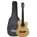 Guitarra Electroacustica McCarney Cuerdas De Nylon QCG-10SL-CE-GNT