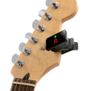 Korg Pitchclip 2 montado en la pala de una guitarra eléctrica