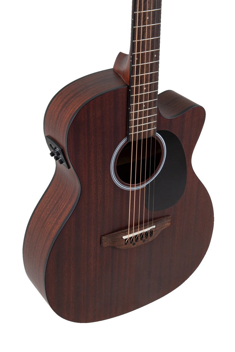 Tapa de caoba natural mate en guitarra Applause AEO96-M Wood Classics