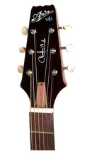 Vista lateral del mástil y cuerpo de la guitarra Aria VB‑110CE MH