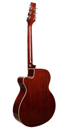 Guitarra Aria VB‑110CE MH Christian Vib vista trasera color caoba