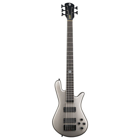Vista frontal del bajo eléctrico Spector NS Ethos 5 Gunmetal