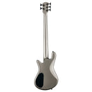 Vista trasera del cuerpo del bajo Spector NS Ethos 5 Gunmetal