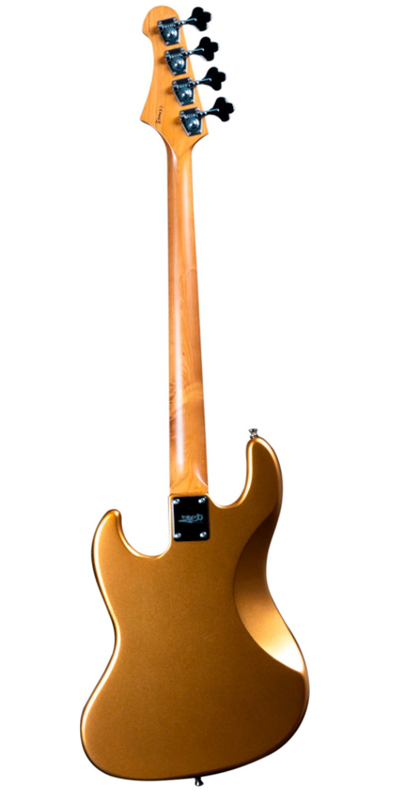 Bajo eléctrico Jet Guitars JJB-300 dorado estilo Jazz Bass