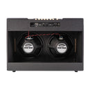 Panel de controles del Blackstar Debut 100R-212B con ISF, reverb y dos canales