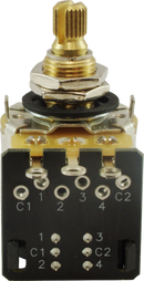 Potenciómetro CTS Push Pull ideal para modificaciones de guitarras con humbuckers.