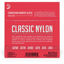 Cuerdas D'Addario EJ27N de nylon para guitarra clásica con tensión normal.