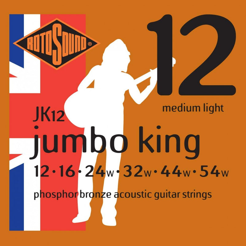 Cuerdas Rotosound JK12 Calibre 12-54. Acustica/Electroacustica