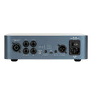 Parte trasera con salida DI XLR con Ground Lift, Send/Return, USB para IRs, salida de altavoz combo Speakon/¼” y selector de gabinete