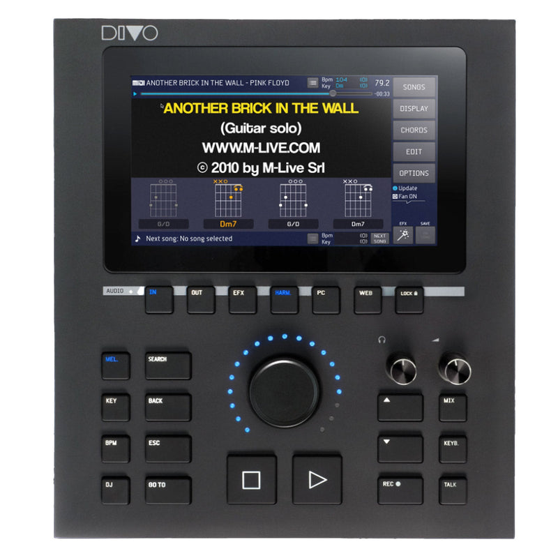 Mezclador digital integrado con efectos y armonizador de voz del DIVO Plus