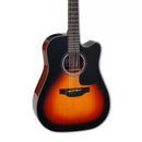 Docerola Takamine Sunburst con tapa sólida de abeto y cuerpo Dreadnought.