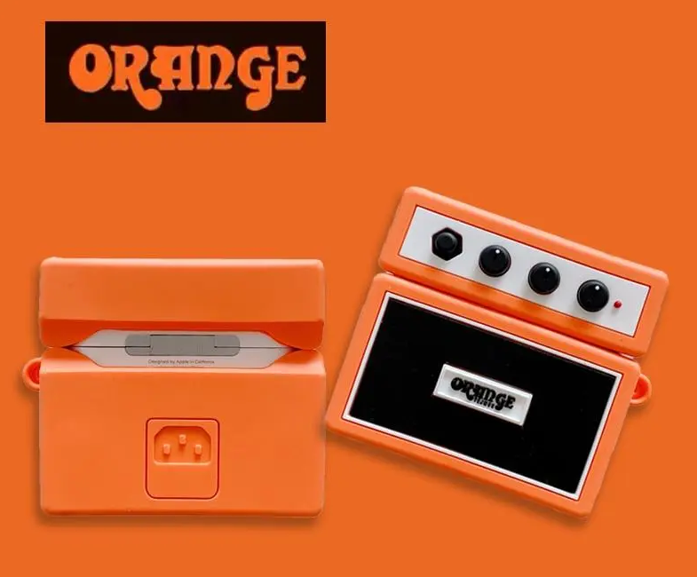 Case Tipo Amplificador Orange Para Earpods Pro