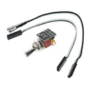 Interruptor EMG toggle kill switch instalado en guitarra para efectos de corte de señal en vivo