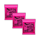 3 Pack Cuerdas Ernie Ball 9-42 Super Slinky 2223