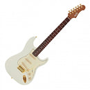 Guitarra eléctrica Jet Guitars JS-380 White Rosewood con hardware dorado