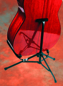 Soporte Fender Mini Stand abierto con estructura de acero negro