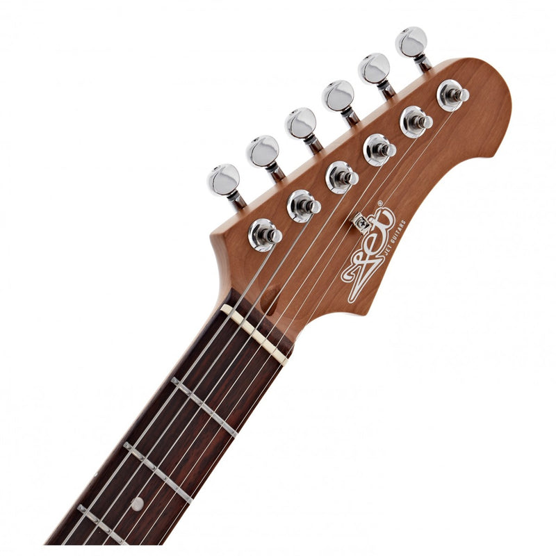 Cabezal de la guitarra eléctrica Jet JJ-350 Baritone con afinadores cromados