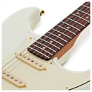 Pastillas cerámicas SSS y puente tremolo Jet Guitars JS-380 White