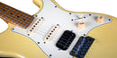 Pastillas cerámicas HSS en guitarra Jet Guitars JS400 Vintage Yellow