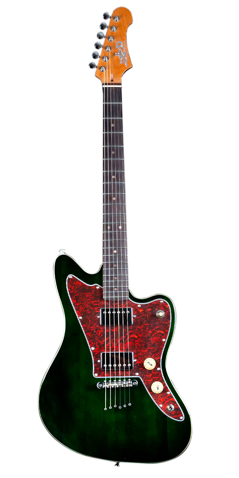 Guitarra Eléctrica Jet JJ-350 color verde vista frontal