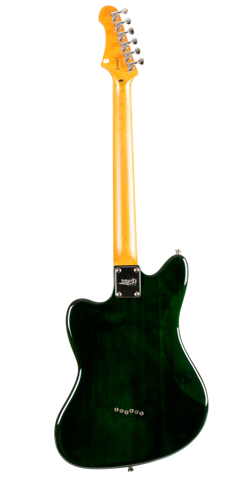 Guitarra Eléctrica Jet JJ-350 color verde vista trasera