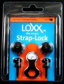 Contenido del kit LOXX 45136.05000 con dos strap locks y tornillos