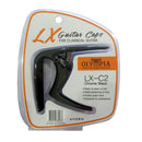 CAPODASTRO NEGRO CLÁSICO METÁLICO PARA GUITARRA CLÁSICA OLYMPIA LX-C2