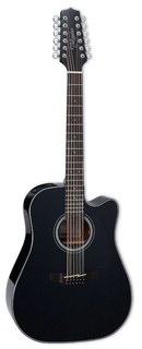 Takamine GD30CE-12 BLK guitarra electroacústica de 12 cuerdas.