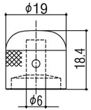 Perilla Gotoh Dorado Estilo Fender, Eje Sólido 6mm VK1-19-GG