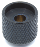 Perilla Gotoh Negro Tipo Dome Estilo Fender, Eje Sólido 6mm  VK1-19-B