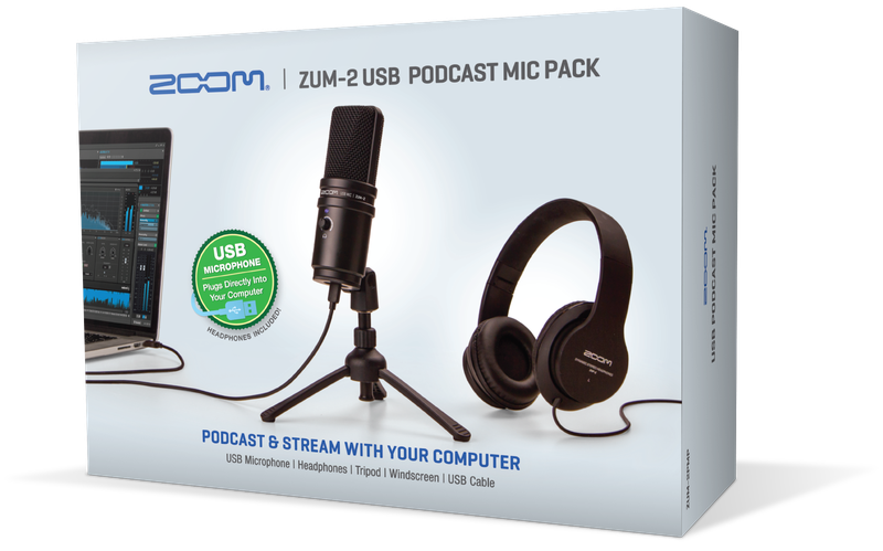 Paquete De Microfono Para Podcast Zoom ZDM-2