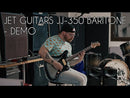 Demo Guitarra eléctrica barítona Jet JJ-350 Moonburst vista frontal