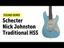 GUITARRA ELECTRICA SCHECTER NICK JOHNSTON TRAD-HSS ATOMIC FROST