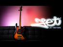 Demo Bajo eléctrico Jet Guitars JJB-300 Sunburst estilo Jazz Bass