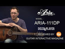Guitarra Acustica Cuerdas De Metal Aria Delta Player 111DP MUBR