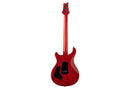Vista trasera de la guitarra PRS SE Custom 24-08 Quilt Charcoal Cherry Burst
